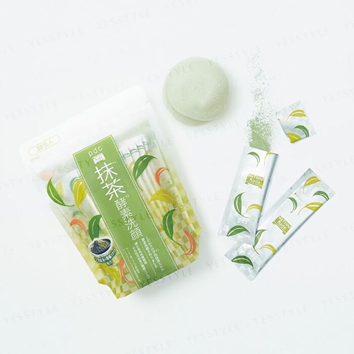 pdc Wafood Made Matcha Enzyme Face Wash Powder - 30 pcs