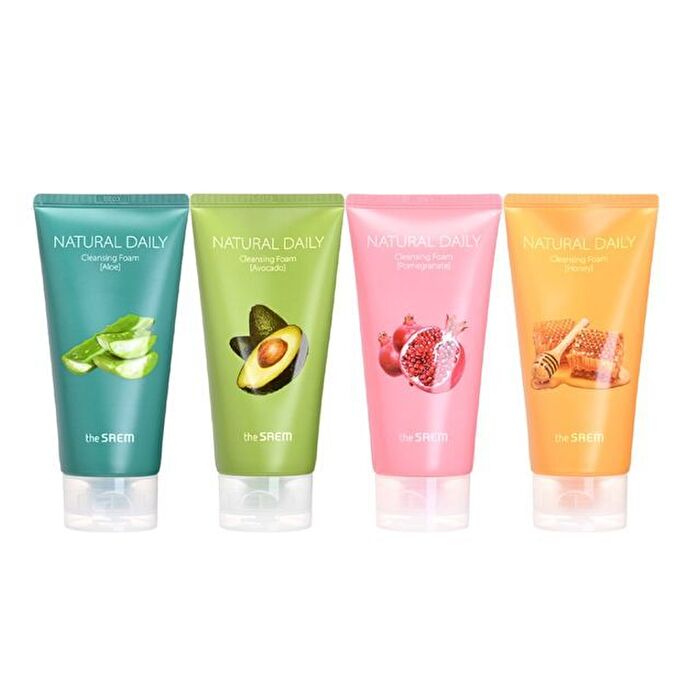 Natural Daily Cleansing Foam - 4 Types - Pomegranate