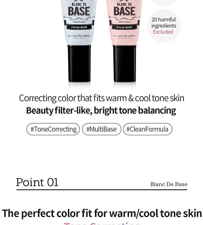 too cool for school Artclass Blanc De Base - 2 Colors - #02 Eclat Rose
