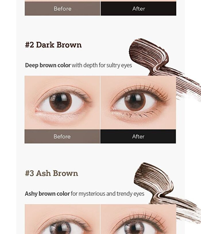 too cool for school Magicurl Fixing Mascara - 3 Colors - #02 Dark Brown