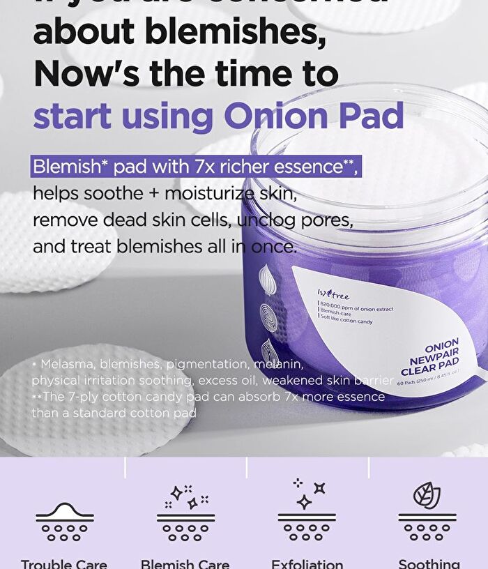 Onion Newpair Clear Pad - 60 pads