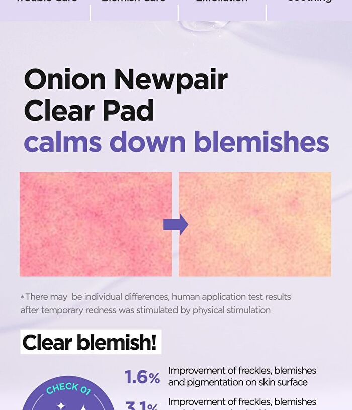 Onion Newpair Clear Pad - 60 pads