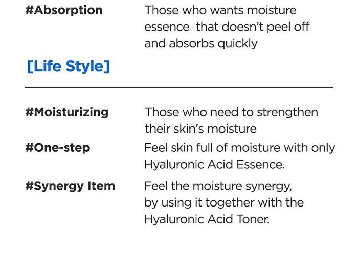 Hyaluronic Acid Water Essence - New Version - 50ml