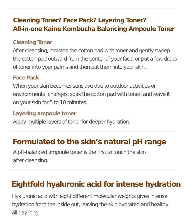 Kaine Kombu Balancing Ampoule Toner - 150ml