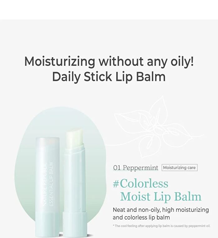 Essential Lip Balm - 5 Colors - #01 Peppermint