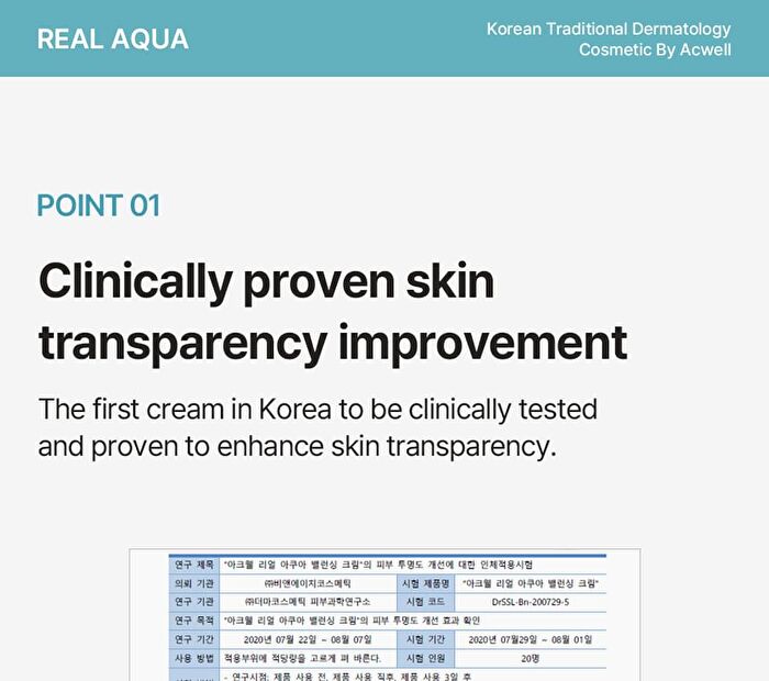 Real Aqua Balancing Cream - 50ml