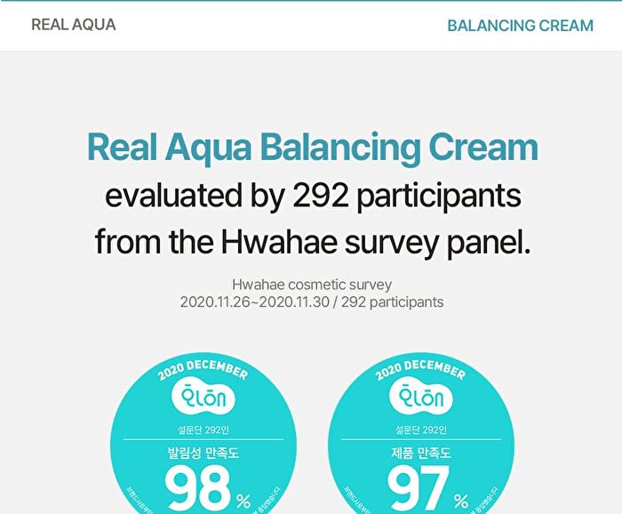 Real Aqua Balancing Cream - 50ml