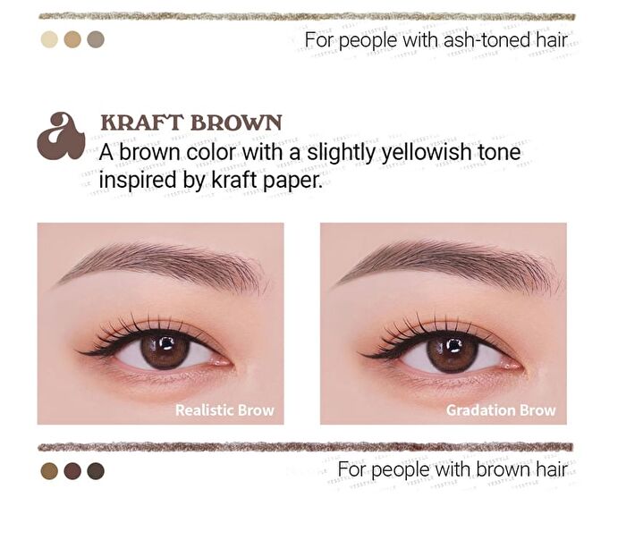 Shaper Defining Eyebrow Pencil - 3 Colors - N°1 Oatmeal Brown