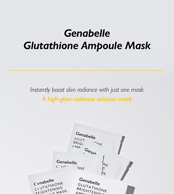 Glutathione Brightening Ampoule Mask Set - 25ml x 5 sheets
