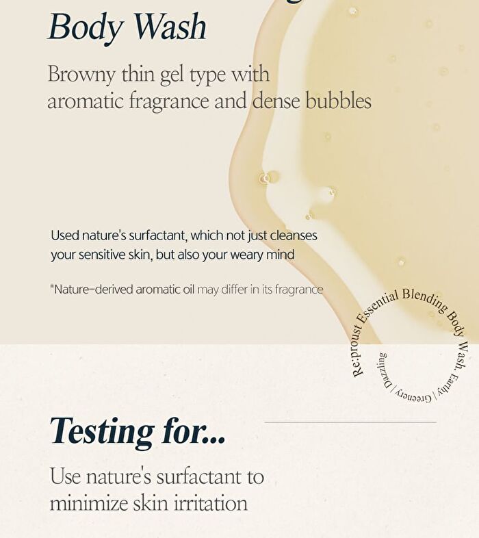 Re:proust Essential Blending Body Wash - 3 Types - Dazzling