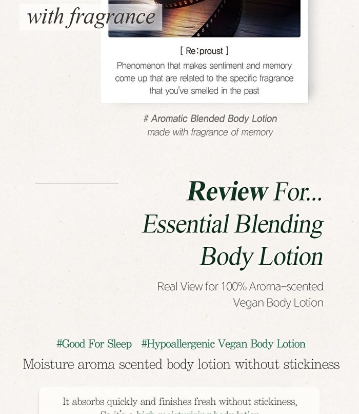 Re:proust Essential Blending Body Lotion - Greenery