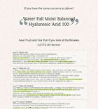 Waterfall Moist Balanced Hyaluronic Acid 100 - 30ml