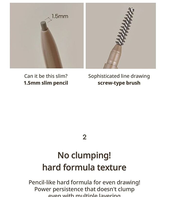 peripera Speedy Skinny Brow - 9 Colors - #09 Taupe Brown