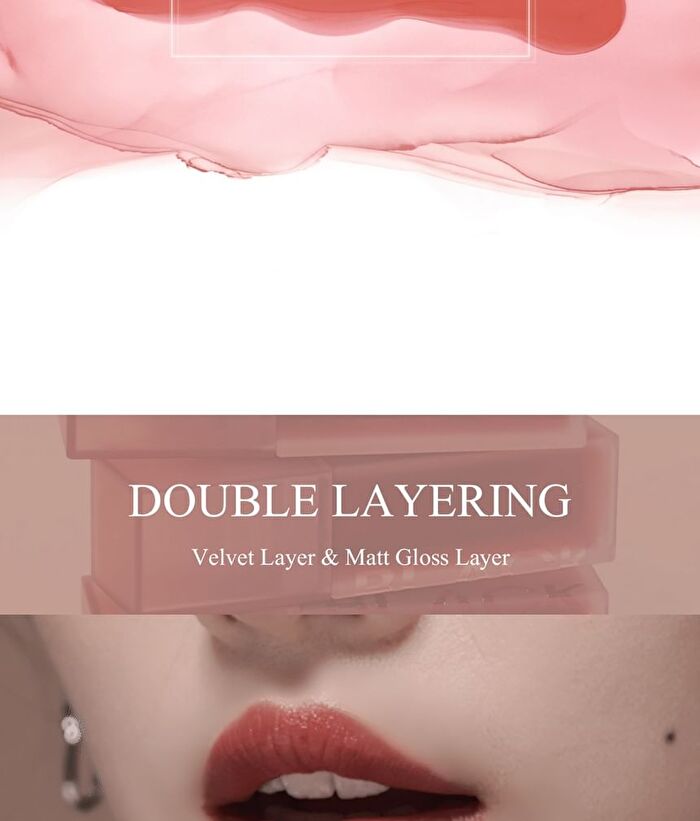 Black Rouge Double Layer Over Velvet Tint - 6 Colors - DL03 Mauve Layer