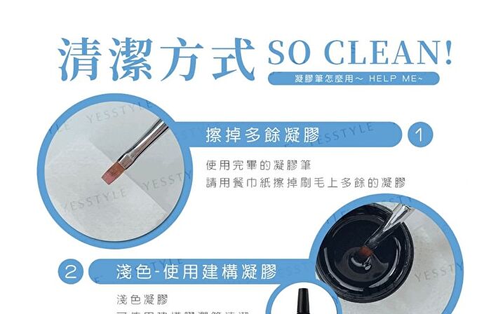 Julia Macaron Nail Art Brush S#2 - 1 pc
