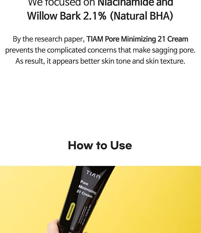 Tia\'m Pore Minimizing 21 Cream - Renewed: 60ml