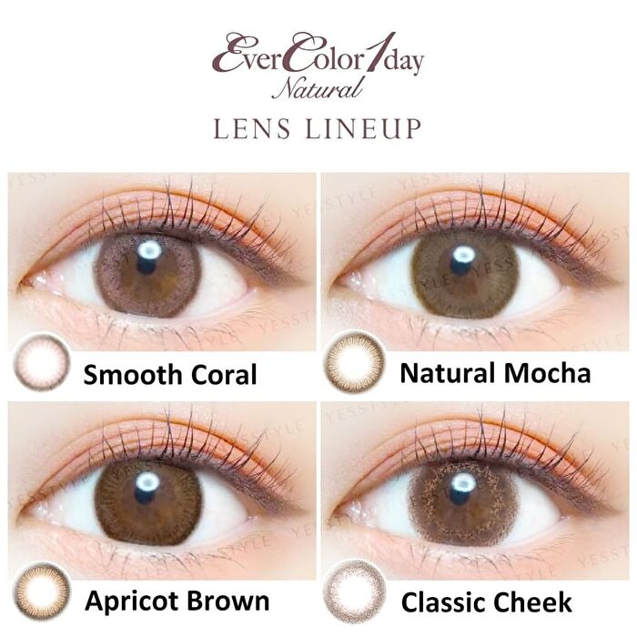 Natural One-Day Color Lens Natural Brown 20 pcs - P-0.00 (20 pcs)