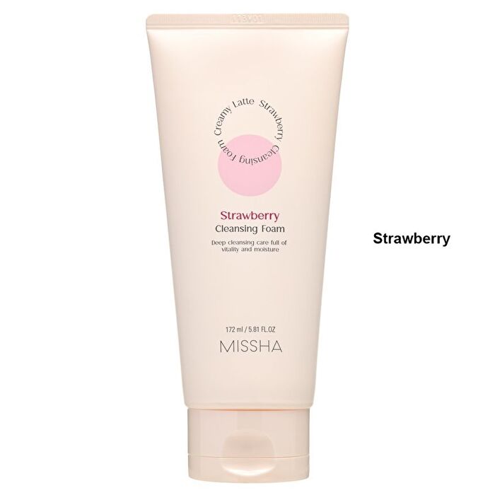 Creamy Latte Cleansing Foam - 3 Types - Strawberry