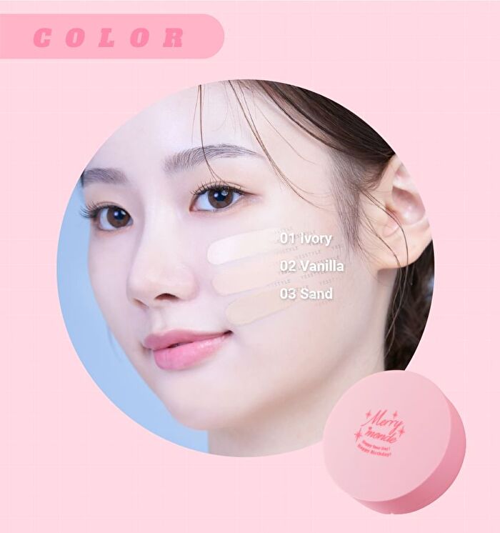 Happy Your Day Cushion Set - 3 Colors - #01 Ivory