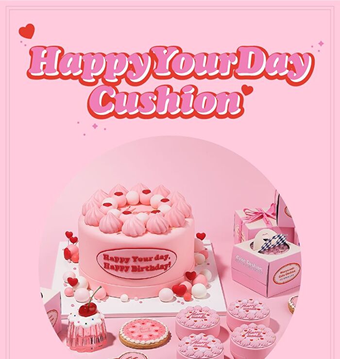 Happy Your Day Cushion Set - 3 Colors - #01 Ivory