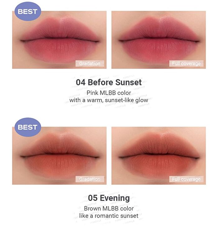 romand Zero Matte Lipstick Muteral Nude Collection - 3 Colors - #21 Smoked Beige