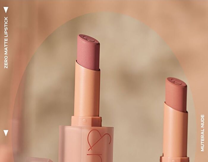 romand Zero Matte Lipstick Muteral Nude Collection - 3 Colors - #22 Mauve Beans