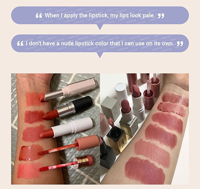 romand Zero Matte Lipstick Muteral Nude Collection - 3 Colors - #22 Mauve Beans