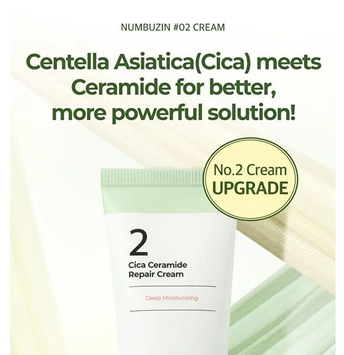 No.2 Cica Ceramide Repair Cream - 60ml - Renewed