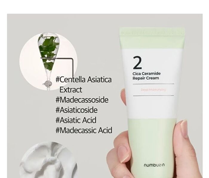 No.2 Cica Ceramide Repair Cream - 60ml - Renewed