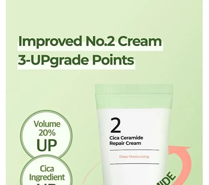 No.2 Cica Ceramide Repair Cream - 60ml - Renewed