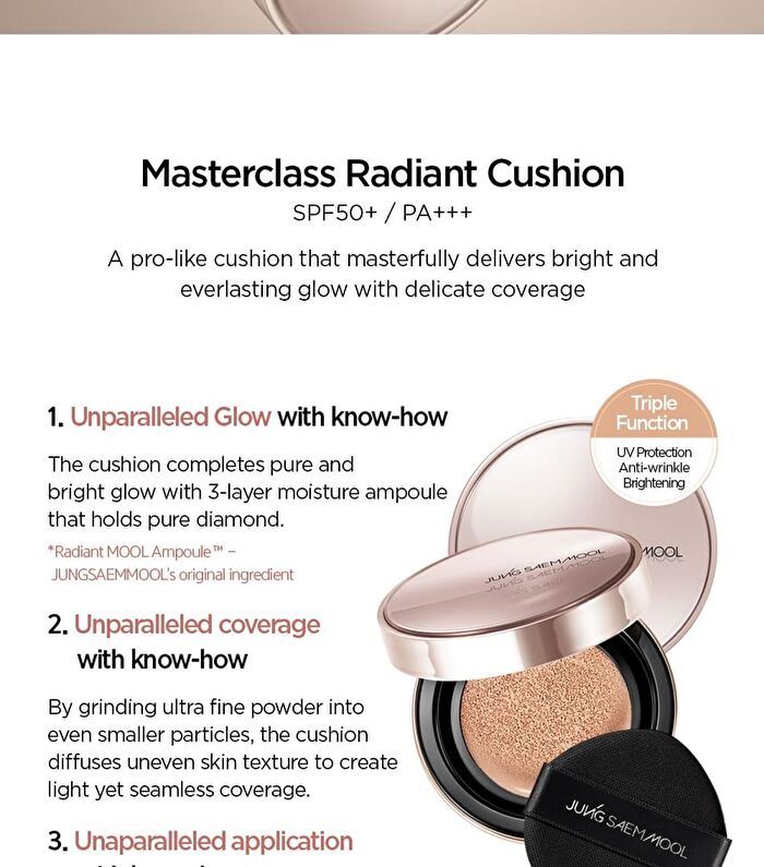 Jung Saem Mool Masterclass Radiant Cushion Set - 5 Colors - N1 Ivory