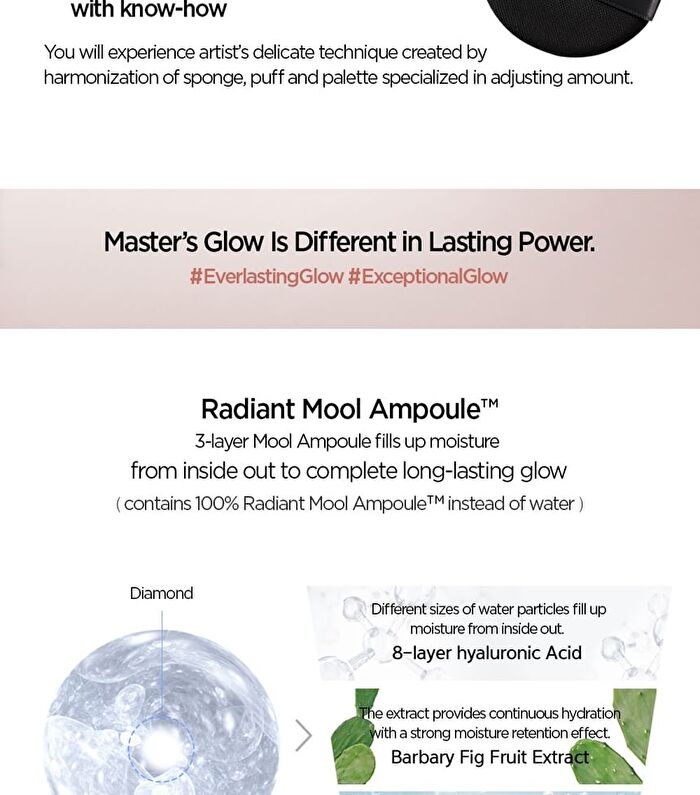 Jung Saem Mool Masterclass Radiant Cushion Set - 5 Colors - Y5 Honey