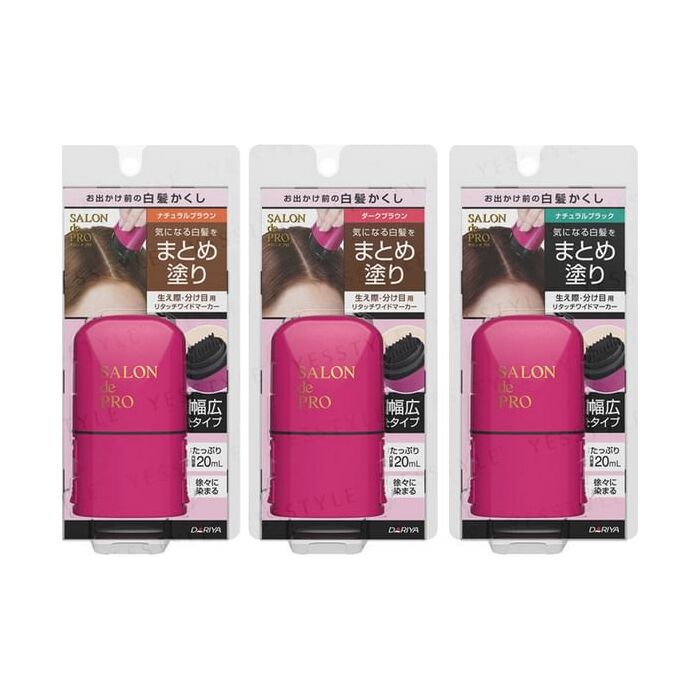 Dariya Salon De Pro Hair Color Retouch Wide Marker - Natural Black