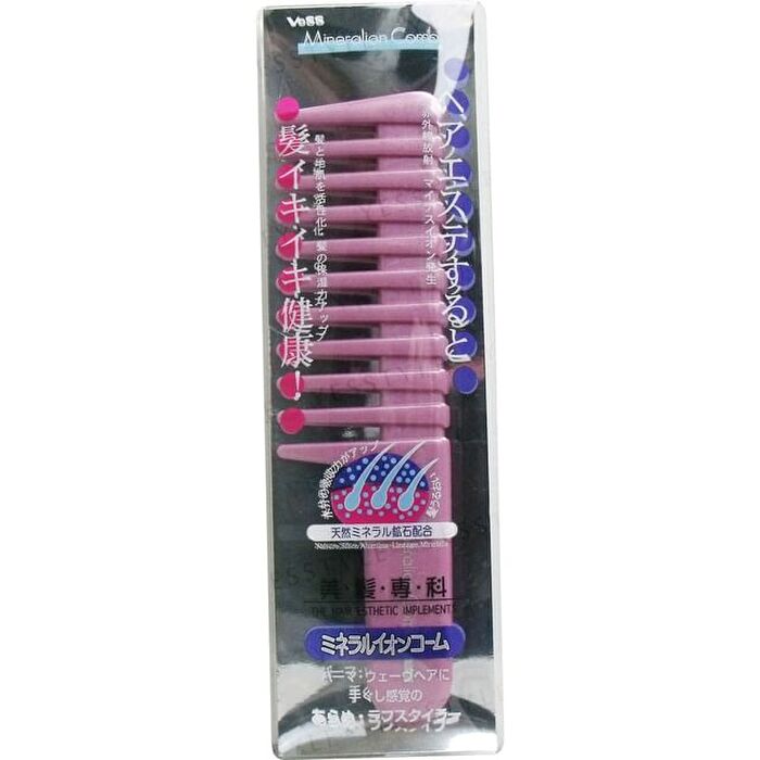 Mineral Ion Comb for Rough Styling Pink - 1 pc