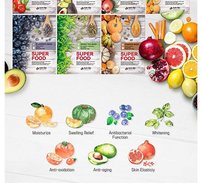 Super Food Mask Set - 17 Types - Peach