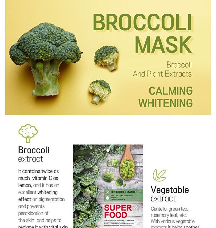 Super Food Mask Set - 17 Types - Broccoli