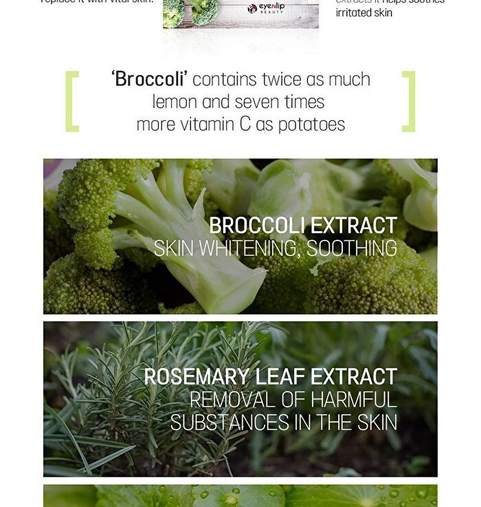 Super Food Mask Set - 17 Types - Broccoli