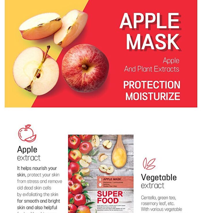 Super Food Mask Set - 17 Types - Pomegranate