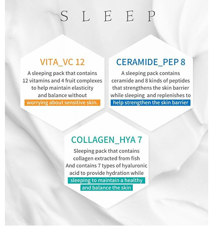 Sleeping Pack - 3 Types - Ceramide_PEP 8