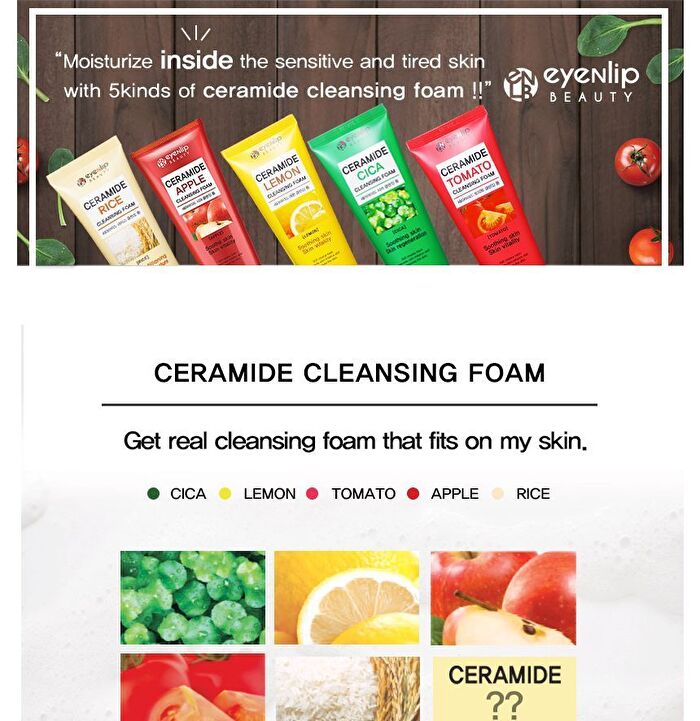 Ceramide Cleansing Foam - 5 Types - Rice