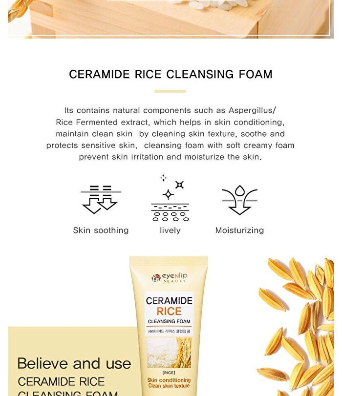 Ceramide Cleansing Foam - 5 Types - Rice