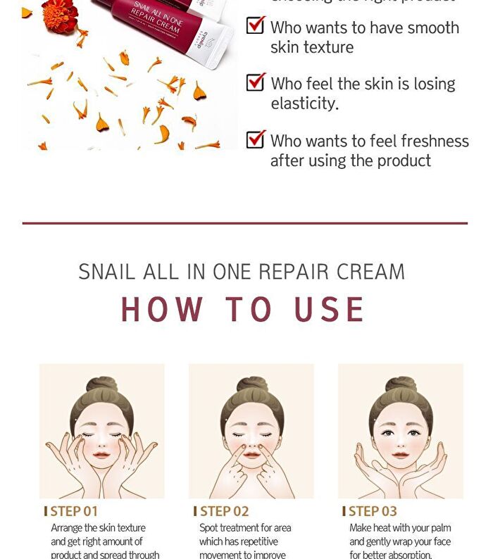 Snail All in One Repair Cream Tube - 30ml