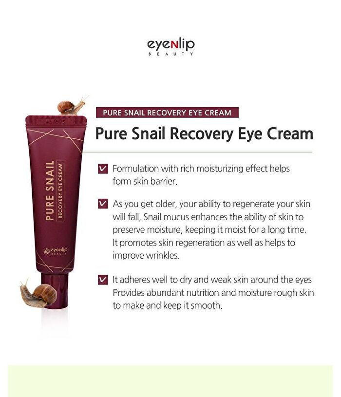 Pure Snail Recovery Eye Cream - 30ml