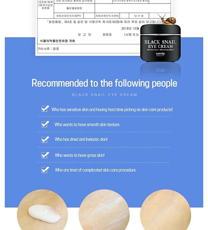 Black Snail Eye Cream - 50ml