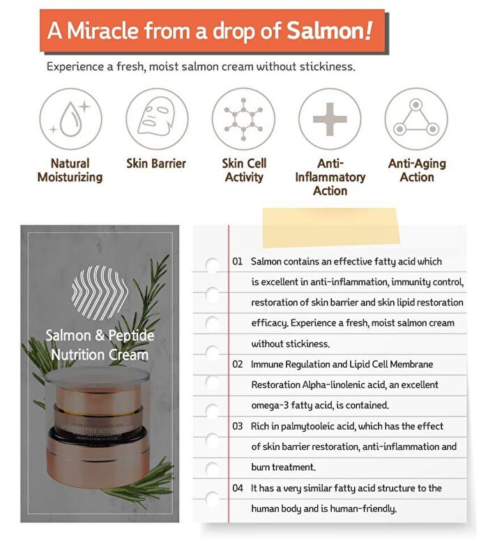 Salmon & Peptide Nutrition Cream - 50g