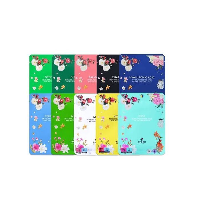 Moisture Essence Mask Set - 10 Types - Hyaluronic Acid