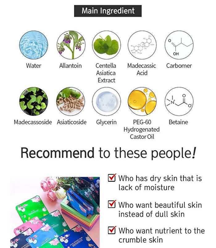 Moisture Essence Mask Set - 10 Types - Snail