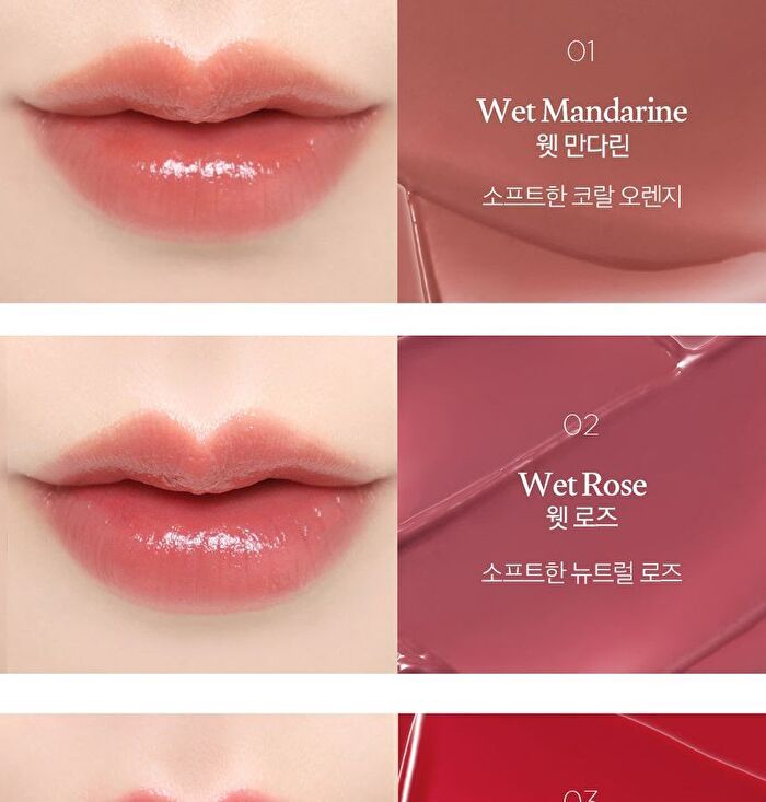 Ready To Wear Water Lipstick Flower Market Edition - 3 Colors - #01 Wet Mandarine