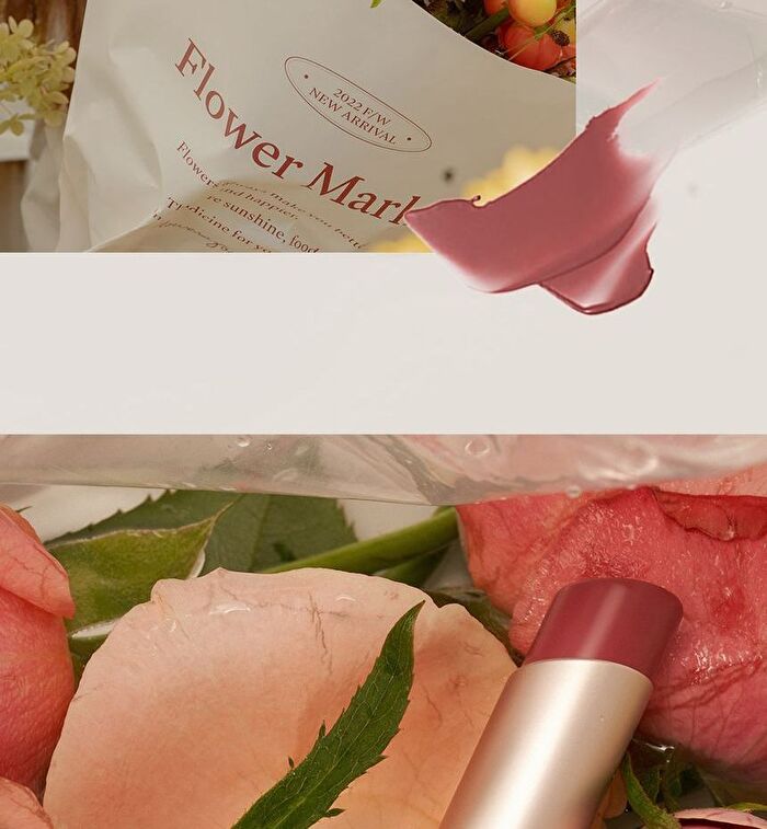 Ready To Wear Water Lipstick Flower Market Edition - 3 Colors - #01 Wet Mandarine