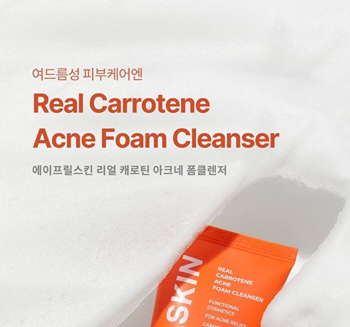 Aprilskin Real Carrotene Acne Foam Cleanser - 120ml